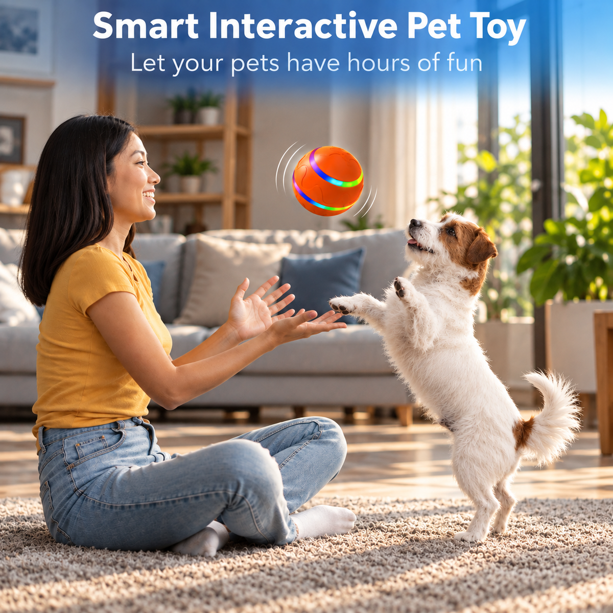 Self-Rolling Smart Ball That Plays With Your Pet