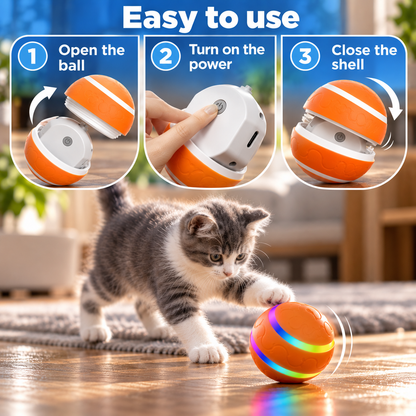 Self-Rolling Smart Ball That Plays With Your Pet